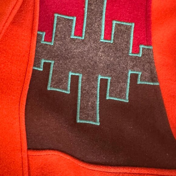 RARE VTG Cynthia Owings Wool Bomber Jacket / C.O.D. Navajo Design Coat - Picture 3 of 11